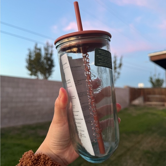Starbucks “Limited Edition 2024” Terracotta Recycled Glass Tumbler 16 oz - Picture 2 of 4